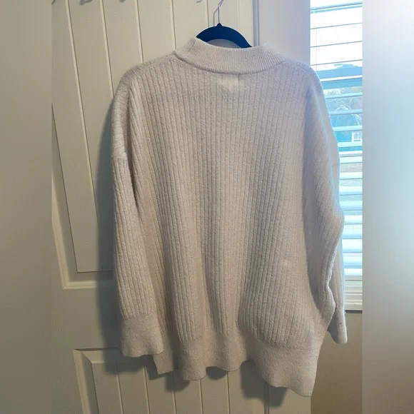 H&M Cream Ribbed Knit Pullover - Picture 2 of 5